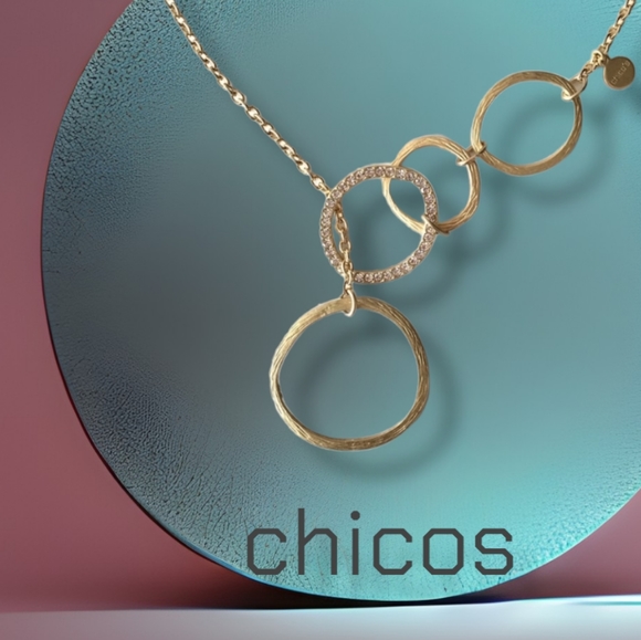 Chico's dream script lariat necklace - Picture 1 of 7